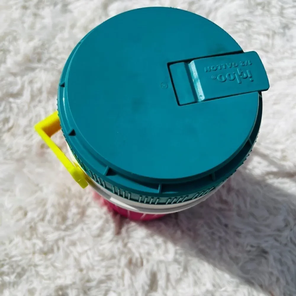 Retro Multicolored 1/2 Gallon Igloo Water Jug Cooler